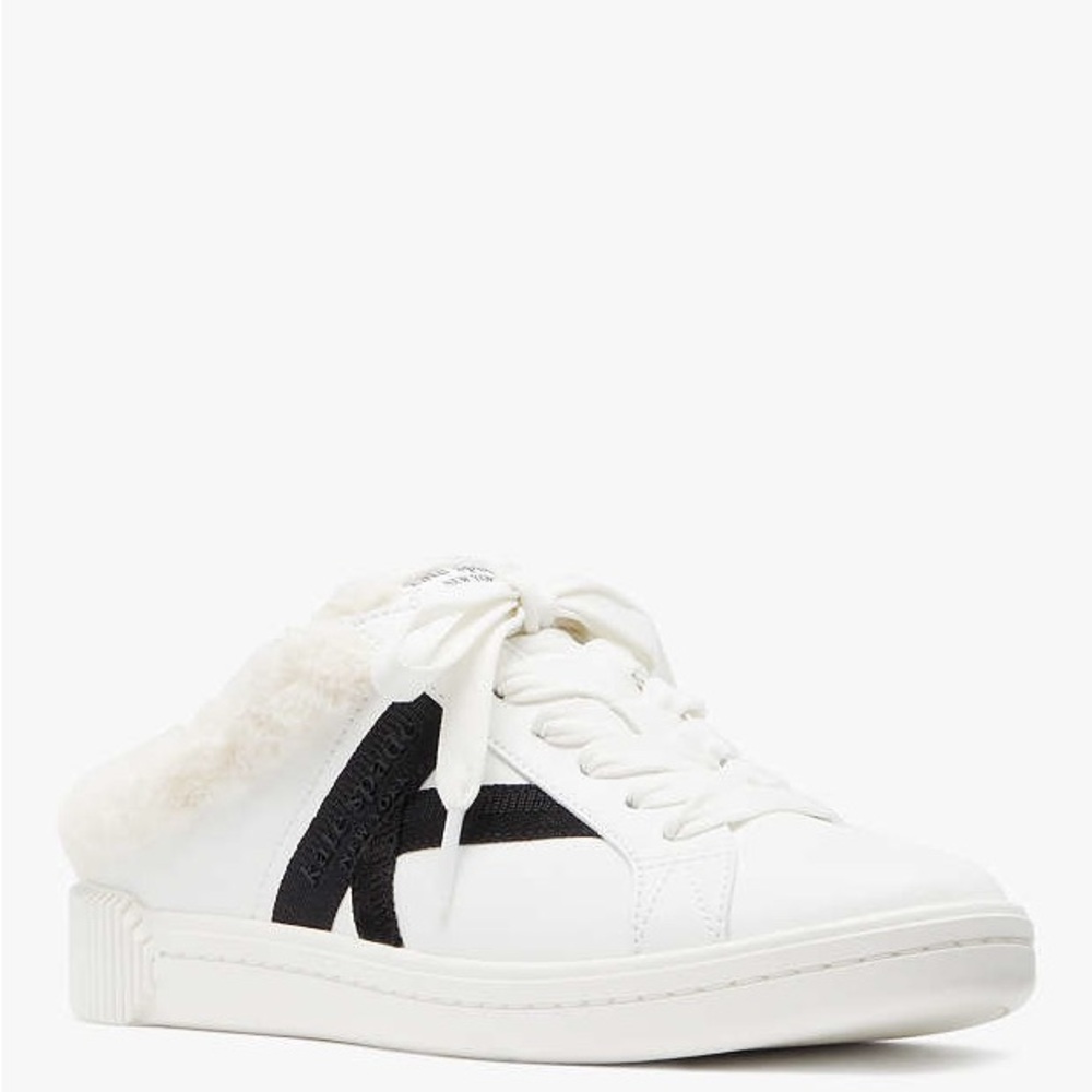kate spade new york Women's 8B Signature Lace Up Mule